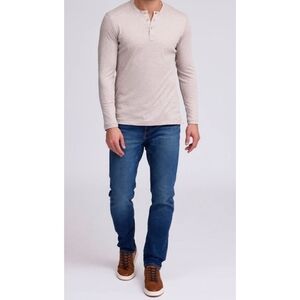 Raffi The Derek Henley Shirt Oat Cream